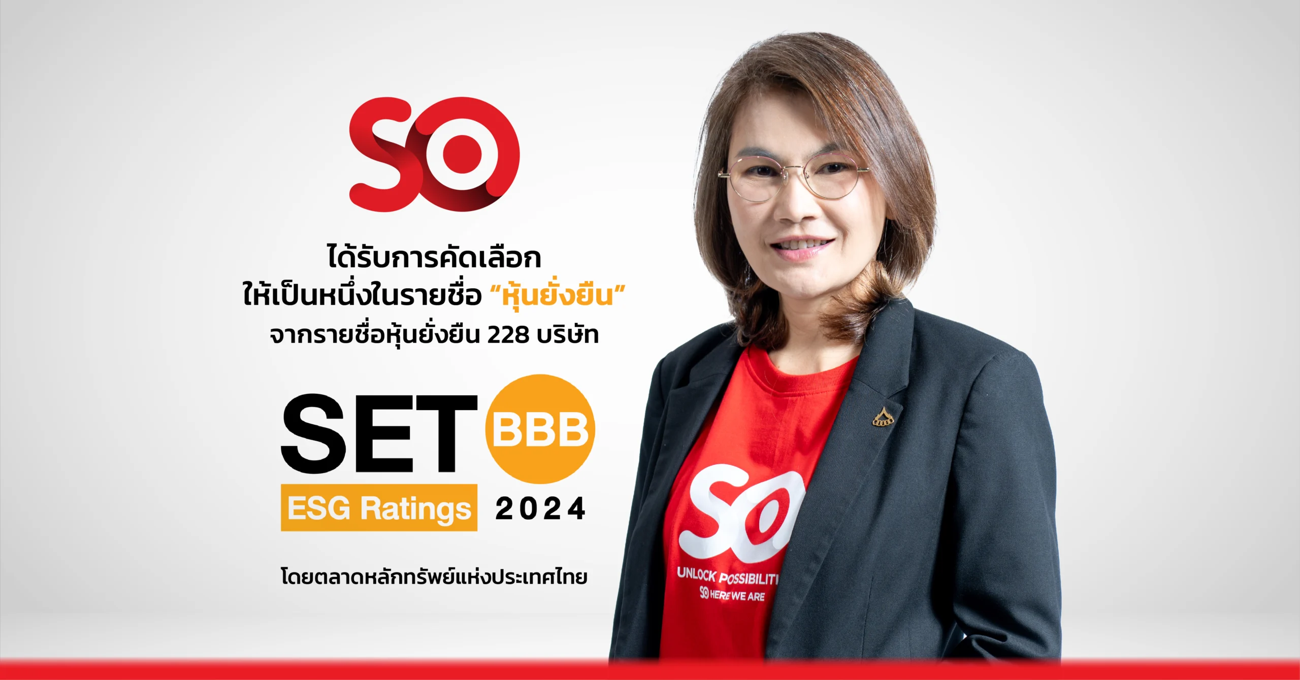 หุ้นยั่งยืน2024 SET ESG Ratings